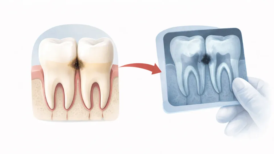 Кариес между зубами: почему его не видно и как вовремя заметить