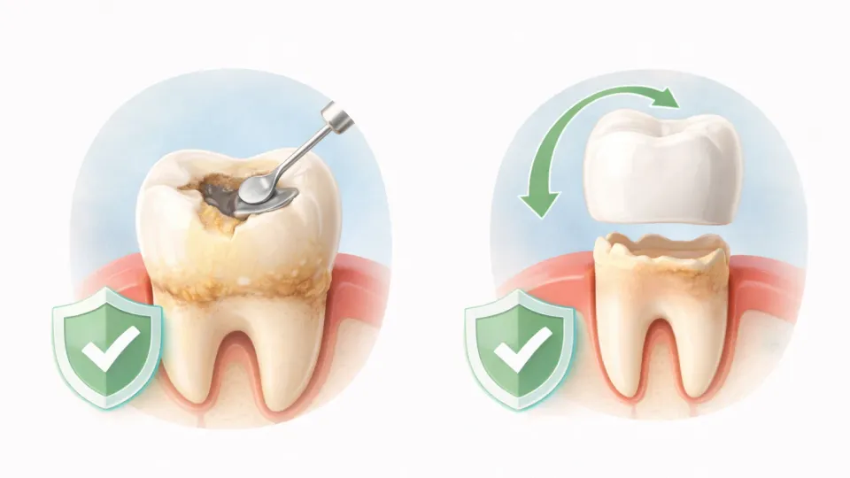 Коронка или пломба: когда что нужно
